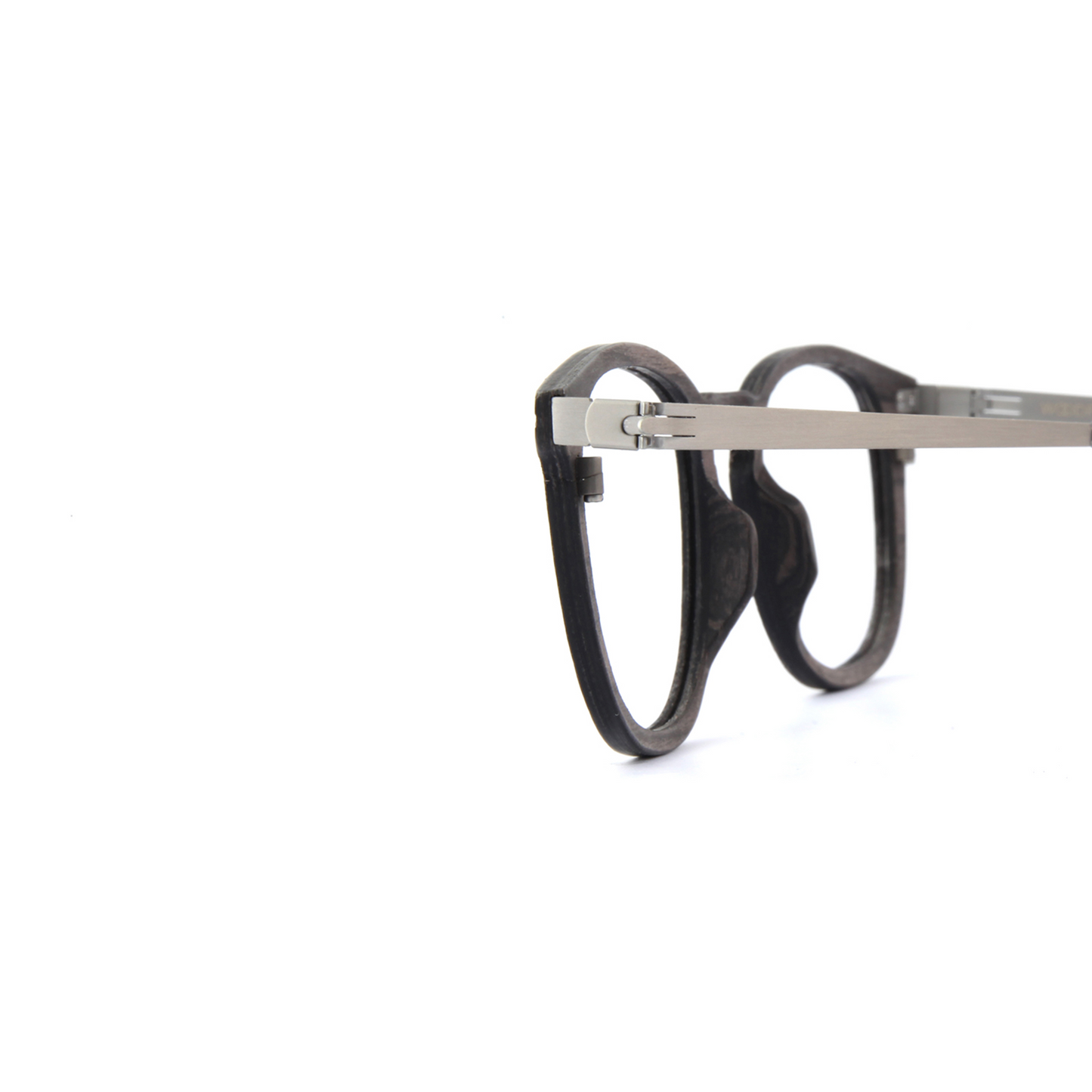 Woodfellas Brillenfassung Bogenhausen Air 10997 Schwarzeiche Silber