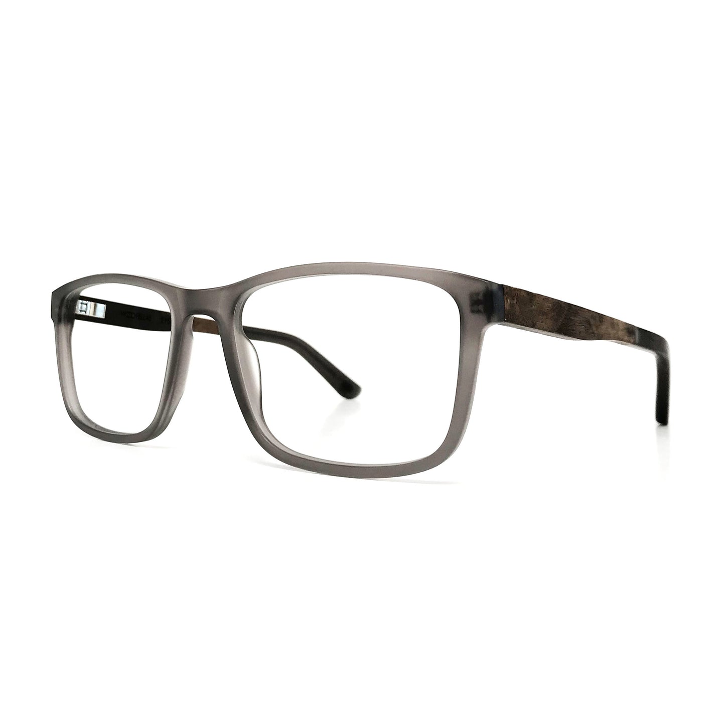 Woodfellas Brillenfassung Eysome 11019 Wurzelholz Grau