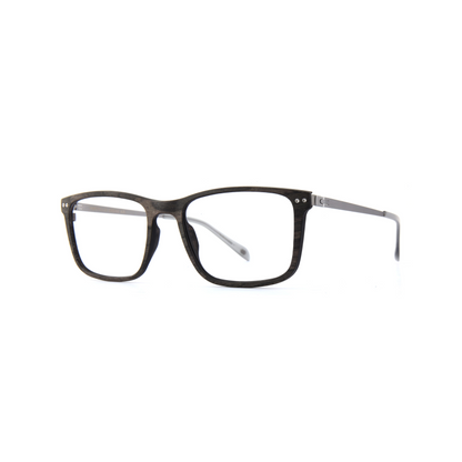 Woodfellas Brillenfassung Giesing Air 11030 Schwarzeiche Silber