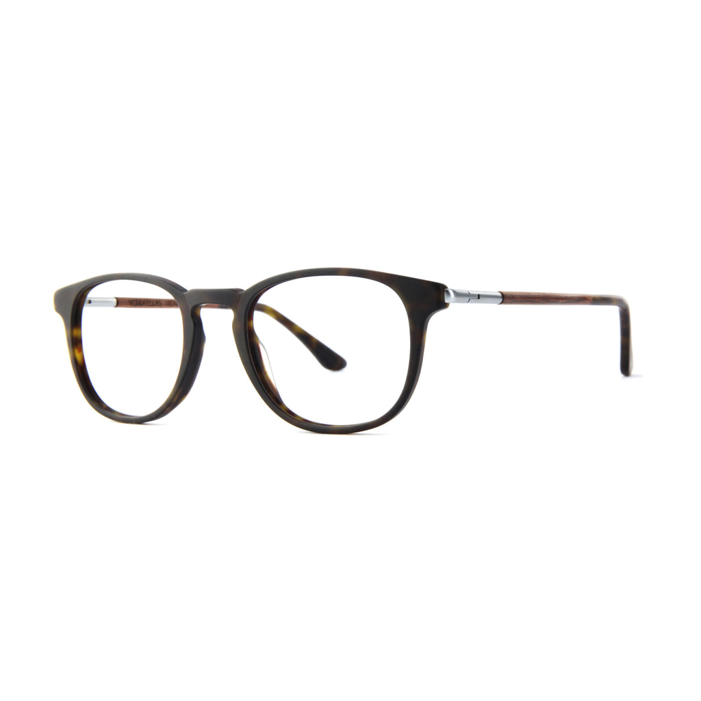 Woodfellas Brillenfassung Irenic 11021 Walnussholz Havanna Braun