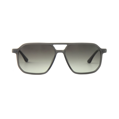 Woodfellas Sonnenbrille Jog 11728 Macassarholz Grau