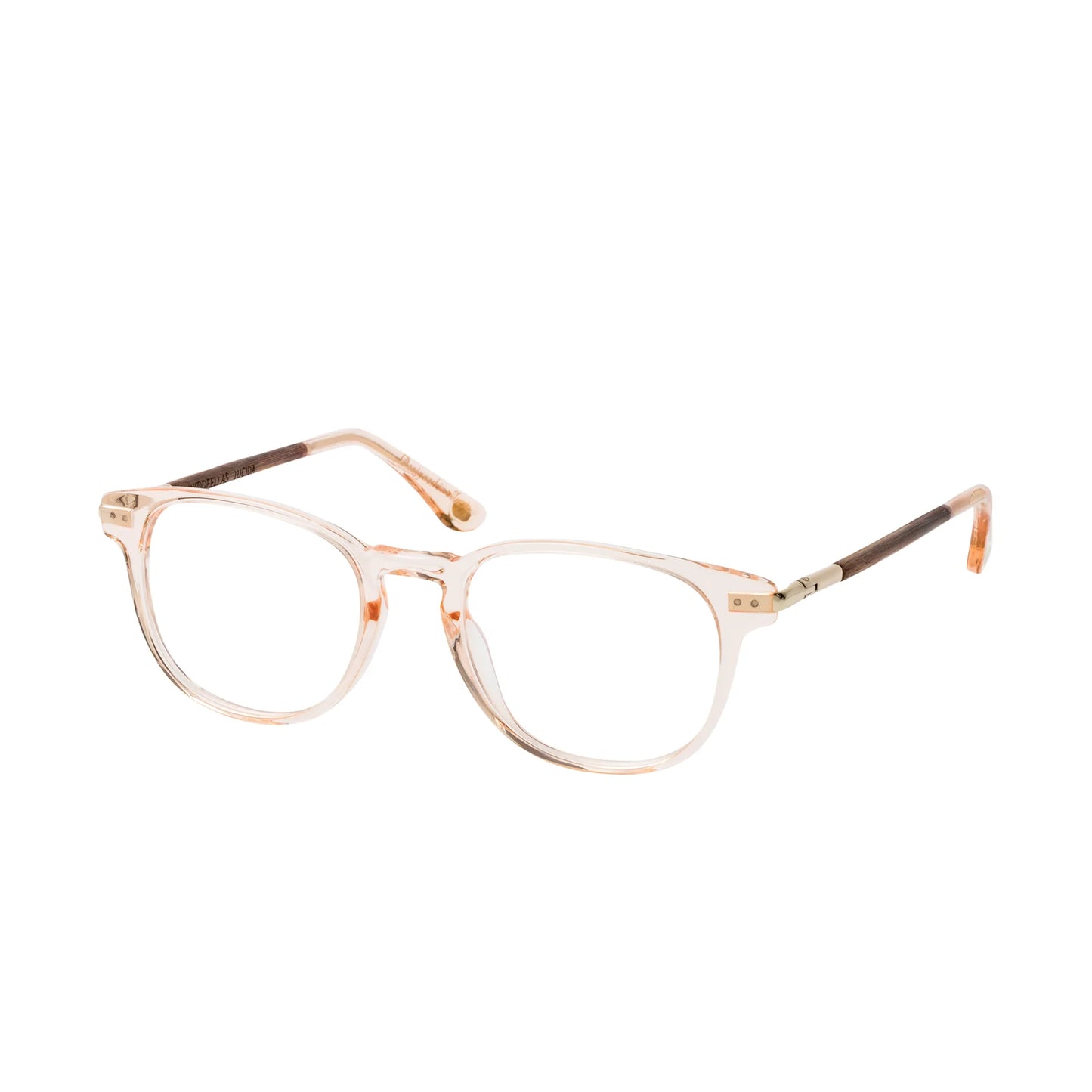 Woodfellas Brillenfassung Lucida 11023 Ebenholz Gold