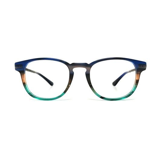 Woodfellas Brillenfassung Lucida 11023 Walnussholz Blau