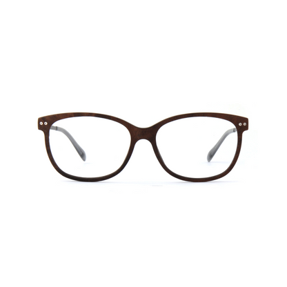 Woodfellas Brillenfassung Marzoll Air 11031 Tepaholz Silber