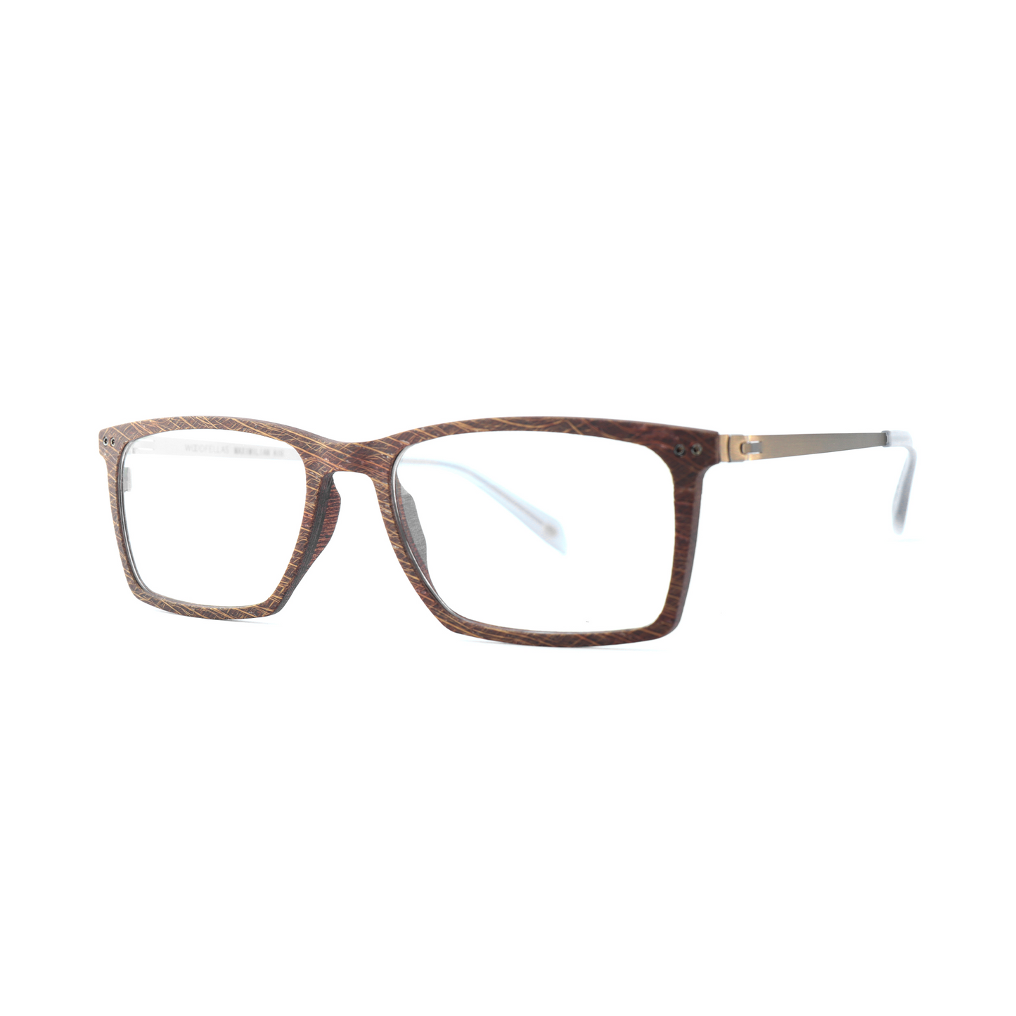 Woodfellas Brillenfassung Maximilian Air 10996 Palmholz Silber