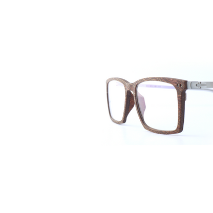 Woodfellas Brillenfassung Maximilian Air 10996 Palmholz Silber