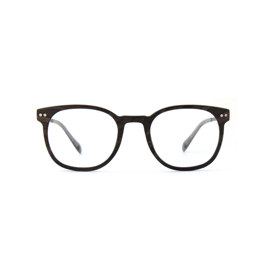 Woodfellas Brillenfassung Pottenstein Air 11029 Schwarzeiche Silber