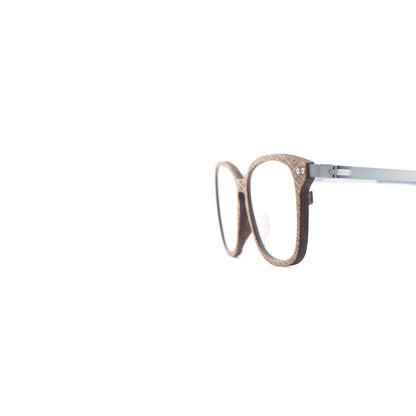 Woodfellas Brillenfassung Sendling Air 10998 Palmholz Silber