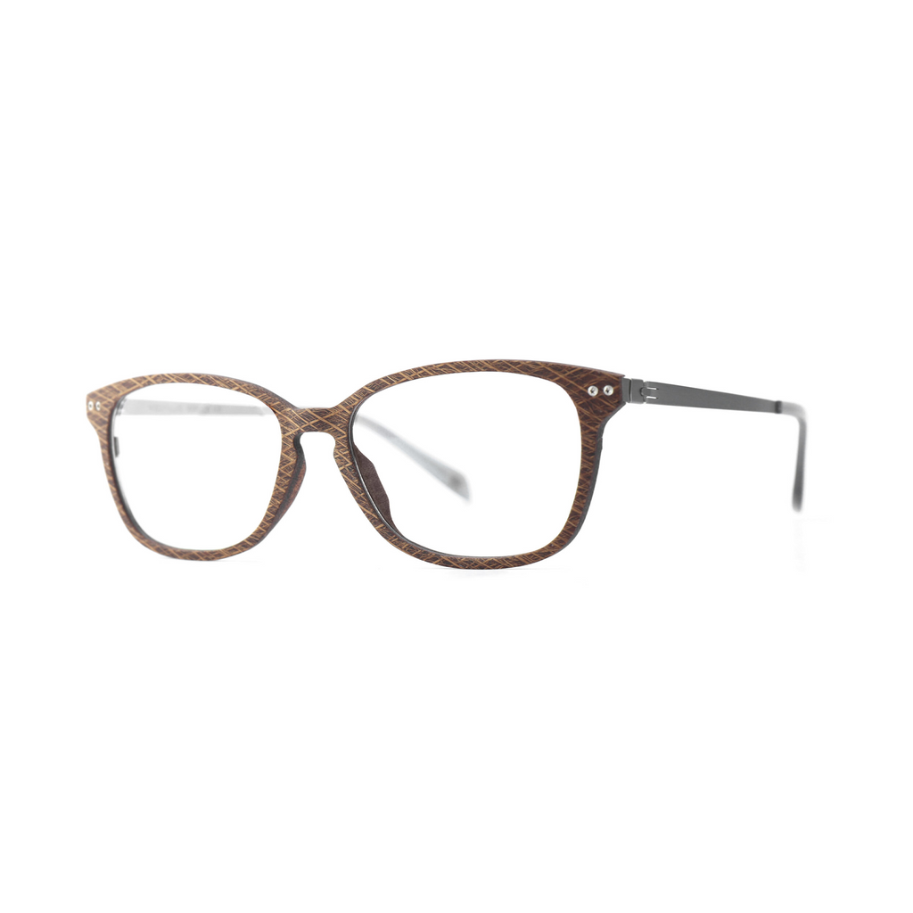 Woodfellas Brillenfassung Sendling Air 10998 Palmholz Silber