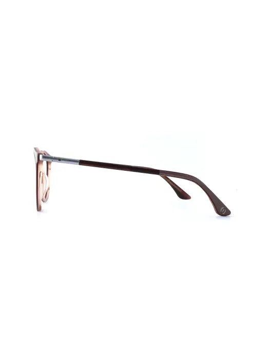 Woodfellas Brillenfassung Point 11037 Makassarholz Braun